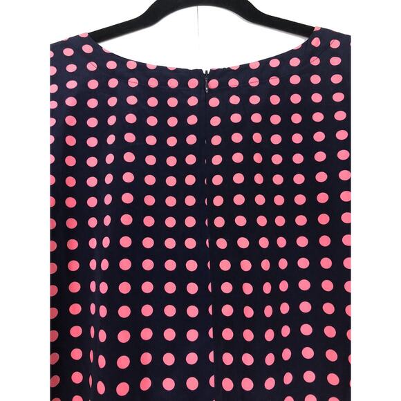 Gap Navy & Pink Polka Dot Vicki Shift Dress - Size Extra Small XS - Picture 7 of 9